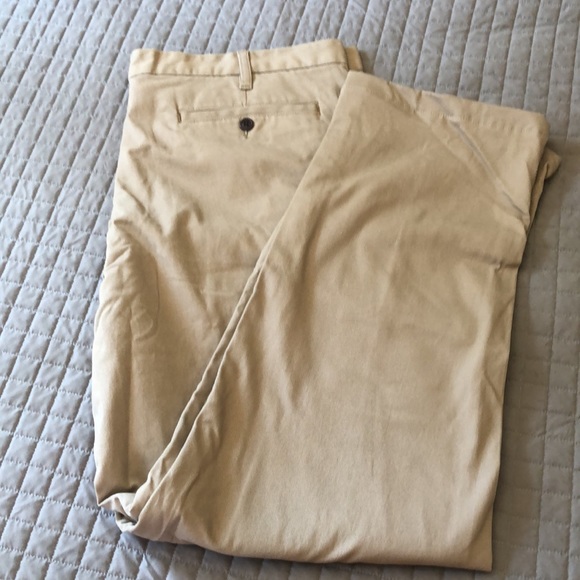 🆕 Land’s End Flannel Lined Tan Khakis - Picture 3 of 10